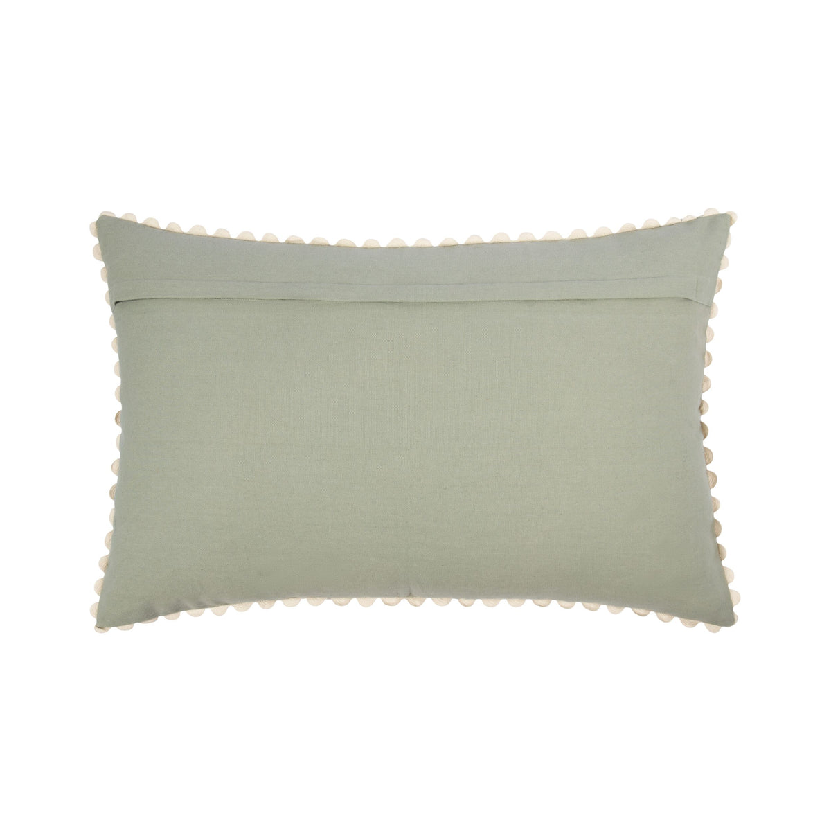 Luma Tile Embroidered Cushion Sage 60x40cm