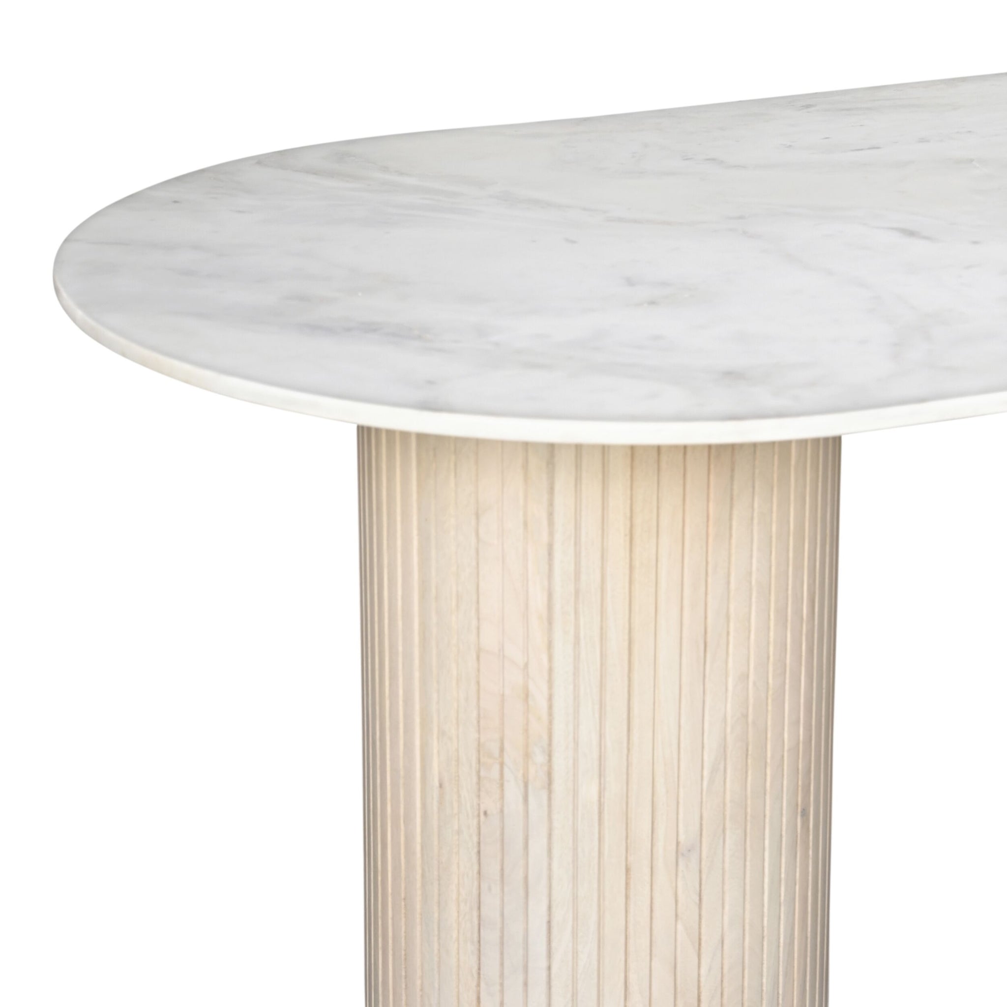 Deva Oval Marble Dining Table 240cm