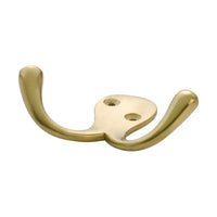 3925 Robe Hook Double Polished Brass H75xP30mm