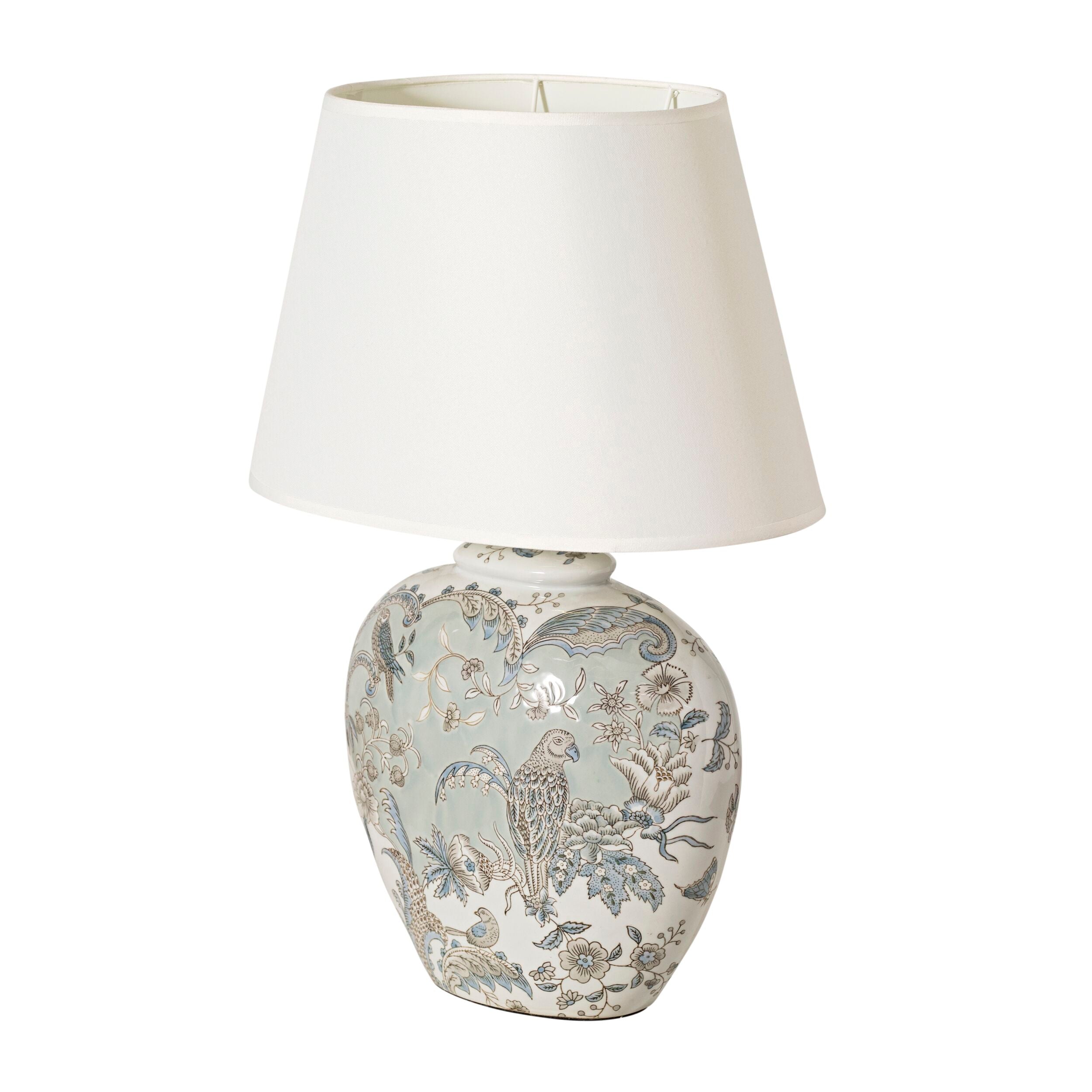 Pale Blue Birds In The Sky Table Lamp 65cm