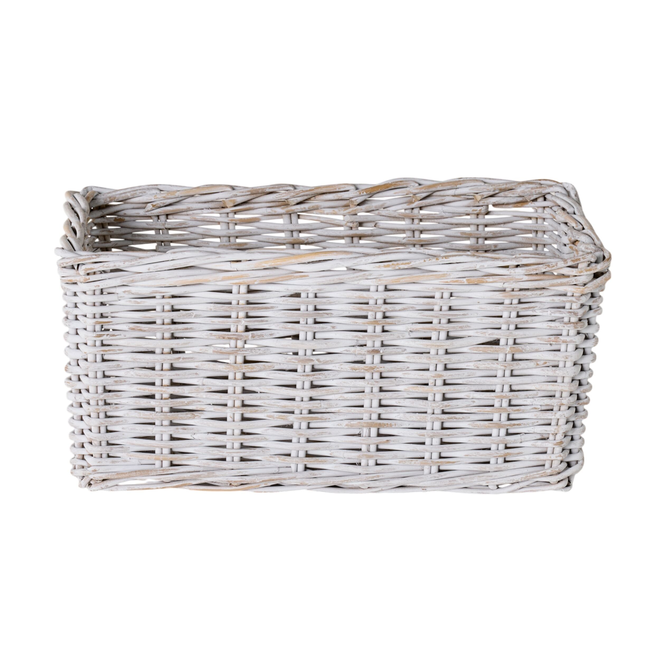 Lorne Basket Large White Wash 55x35x26cm