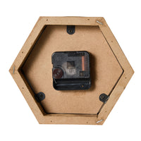 Hexagon Mantel Clock 18x6x15.5cm