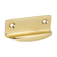 1670 Sash Lift Bar Polished Brass H26xW63xP19mm