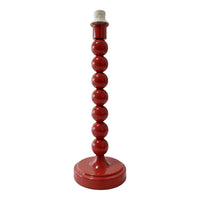 Carousel Metal Table Lamp Base Red 31cm