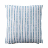 Vintage Reverse Birds/Striped Velvet Cushion 50x50cm