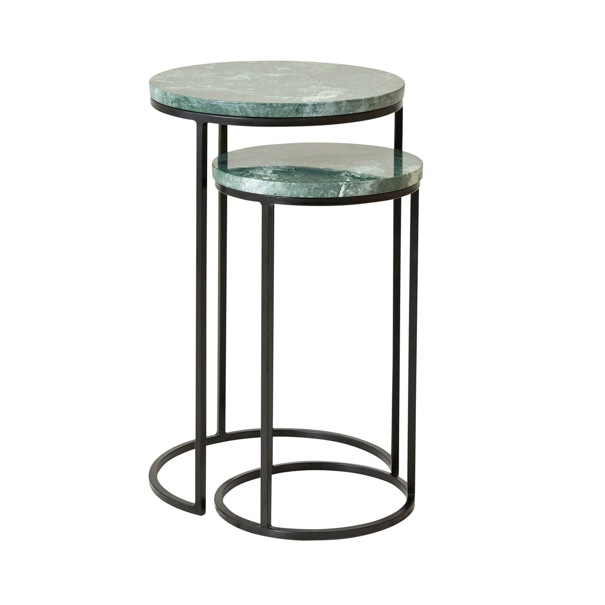 Avoca Side Table Green Marble