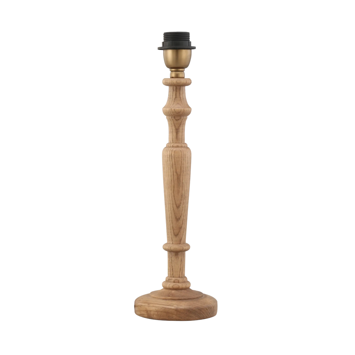 Wellington Oak Wood Table Lamp Base 12x12x36cm