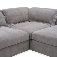 Laze Modular Chaise Sofa Twilight Grey
