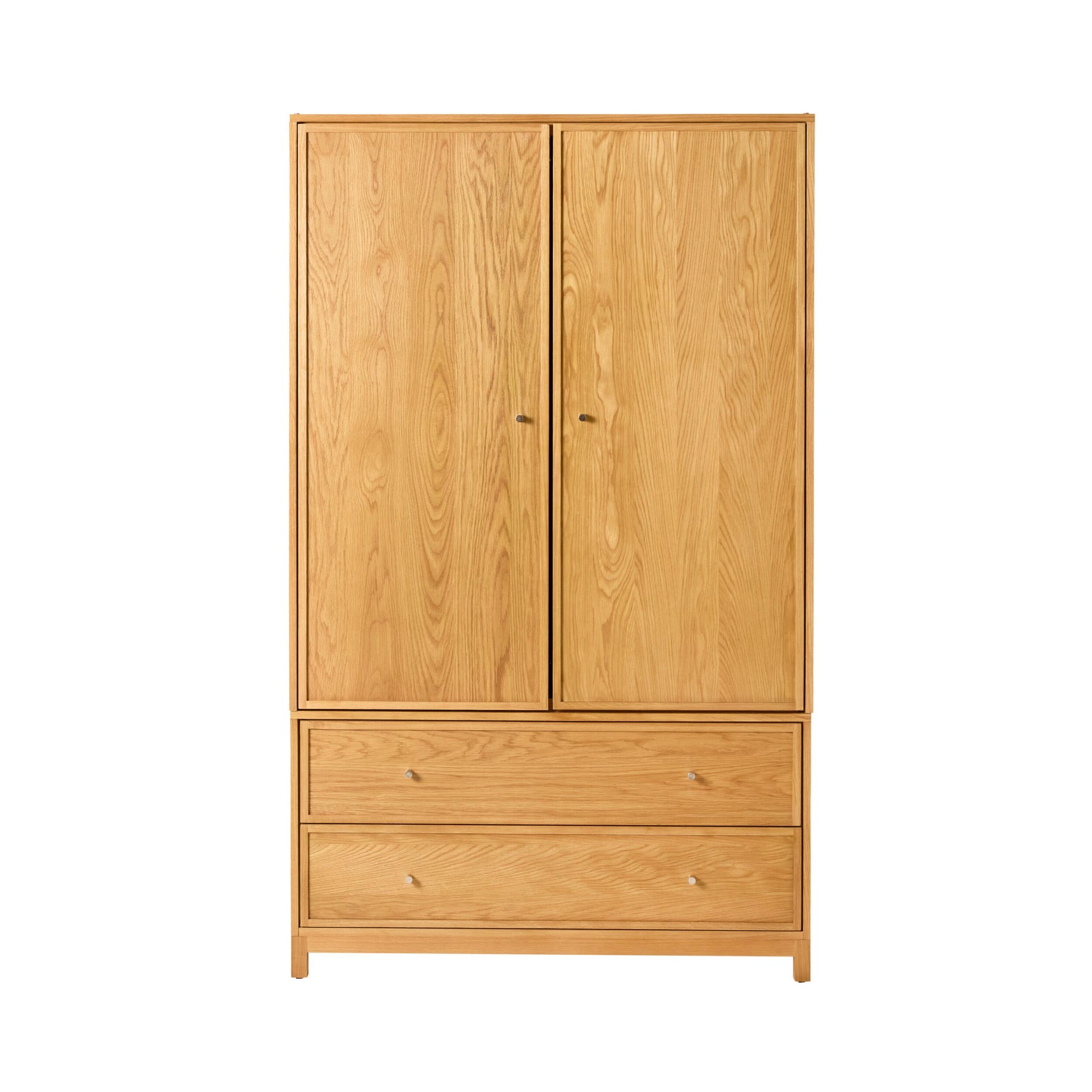 Avalon 2 Drawer Wardrobe Light Oak
