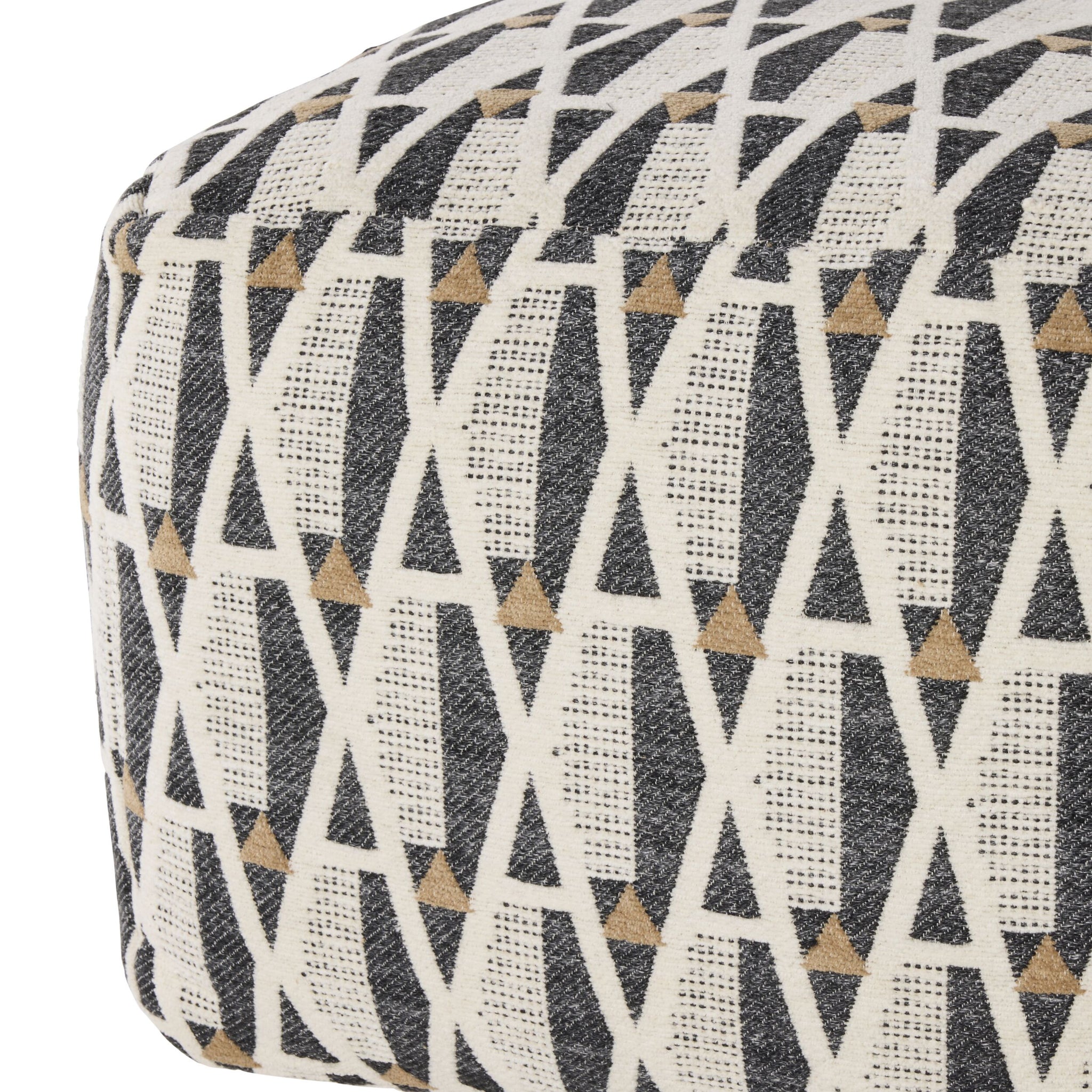 Waterloo Geo Square Pouf