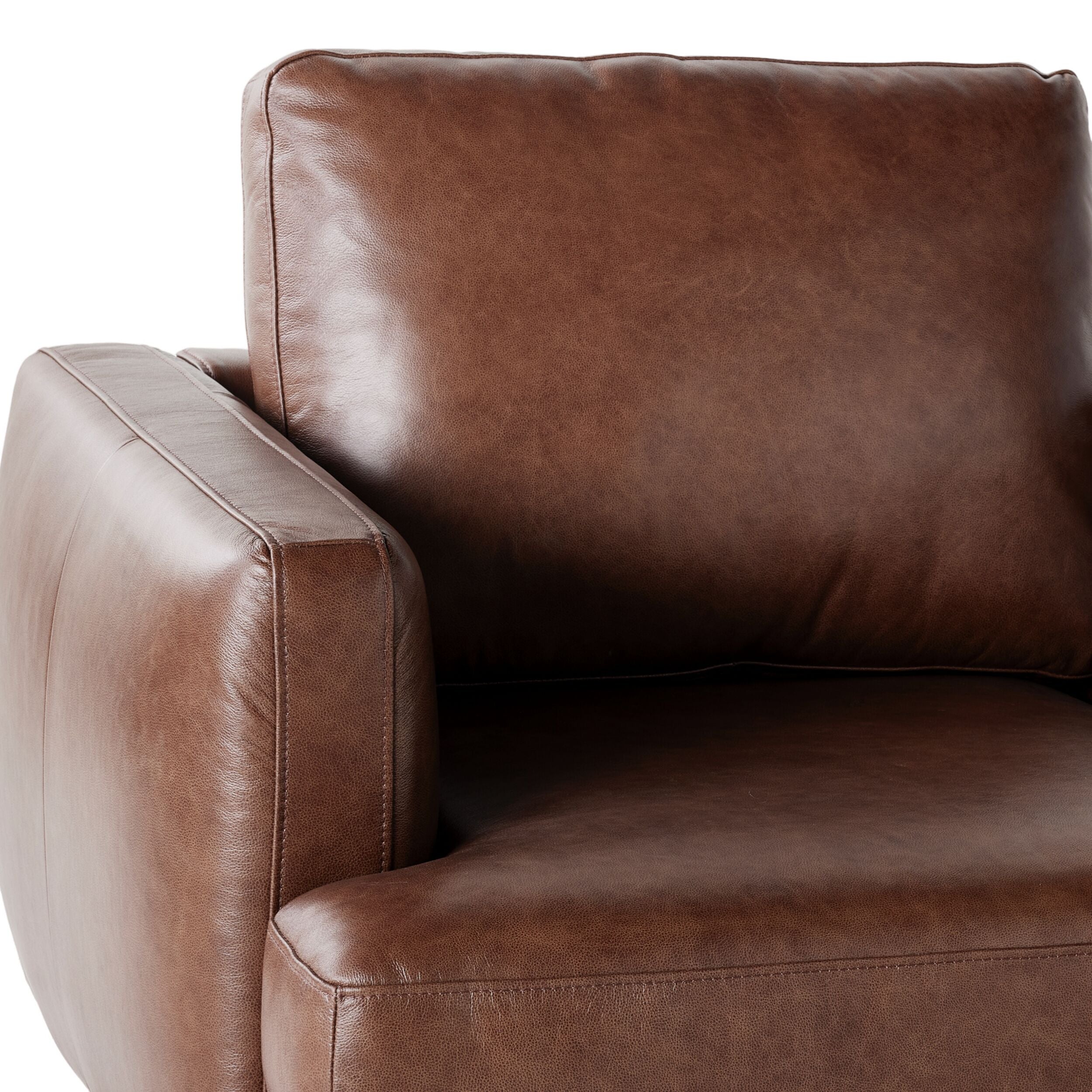 Harrison Leather Armchair Dakota Mocha