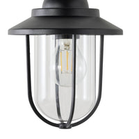 Devon 1 Light Exterior Wall Bracket Black