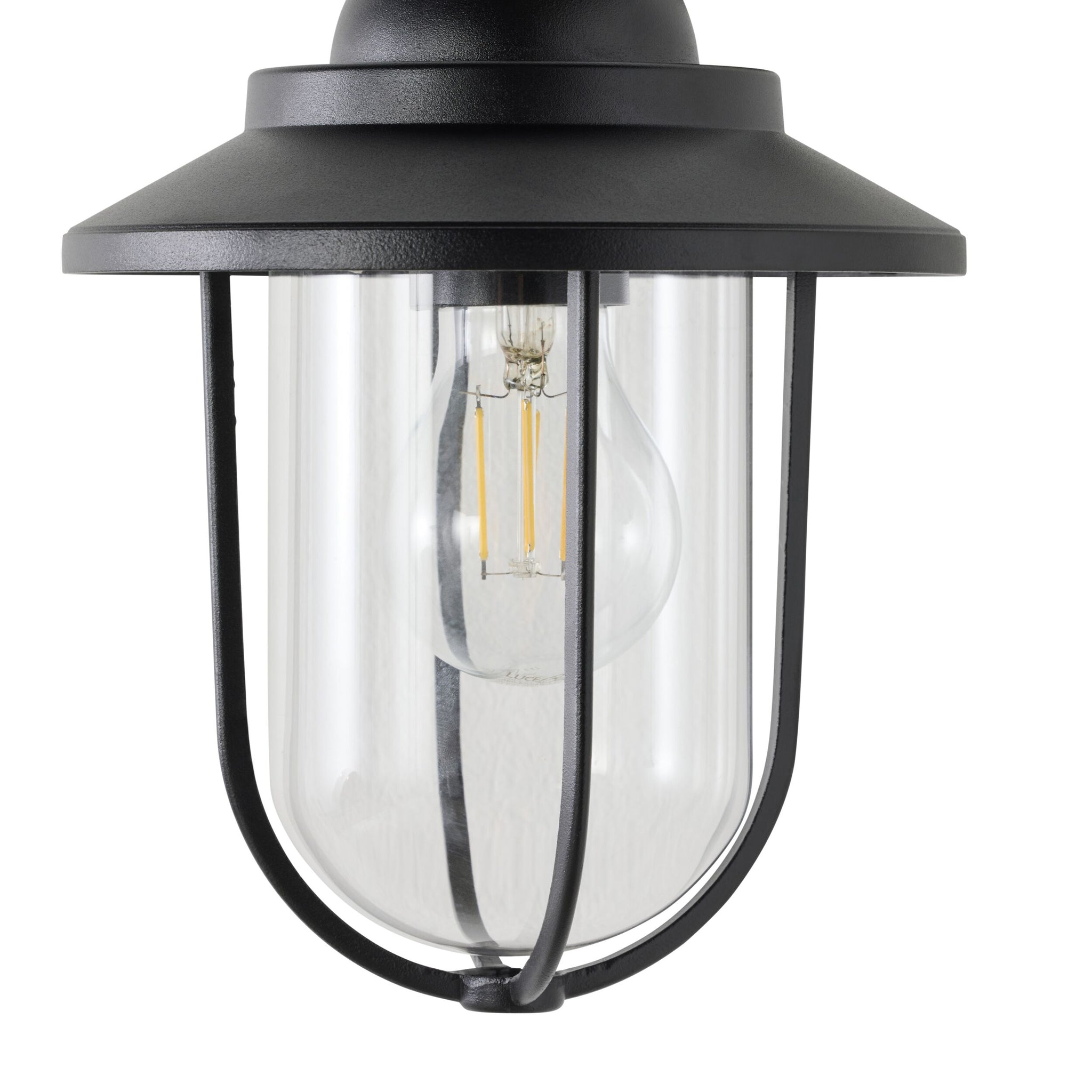 Devon 1 Light Exterior Wall Bracket Black