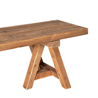 Kalise Reclaimed Timber Trestle Dining Bench