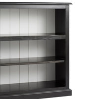 Armand Lowline Bookcase 90 x 155cm Black