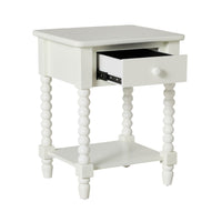 Maisie 1 Drawer Bedside White