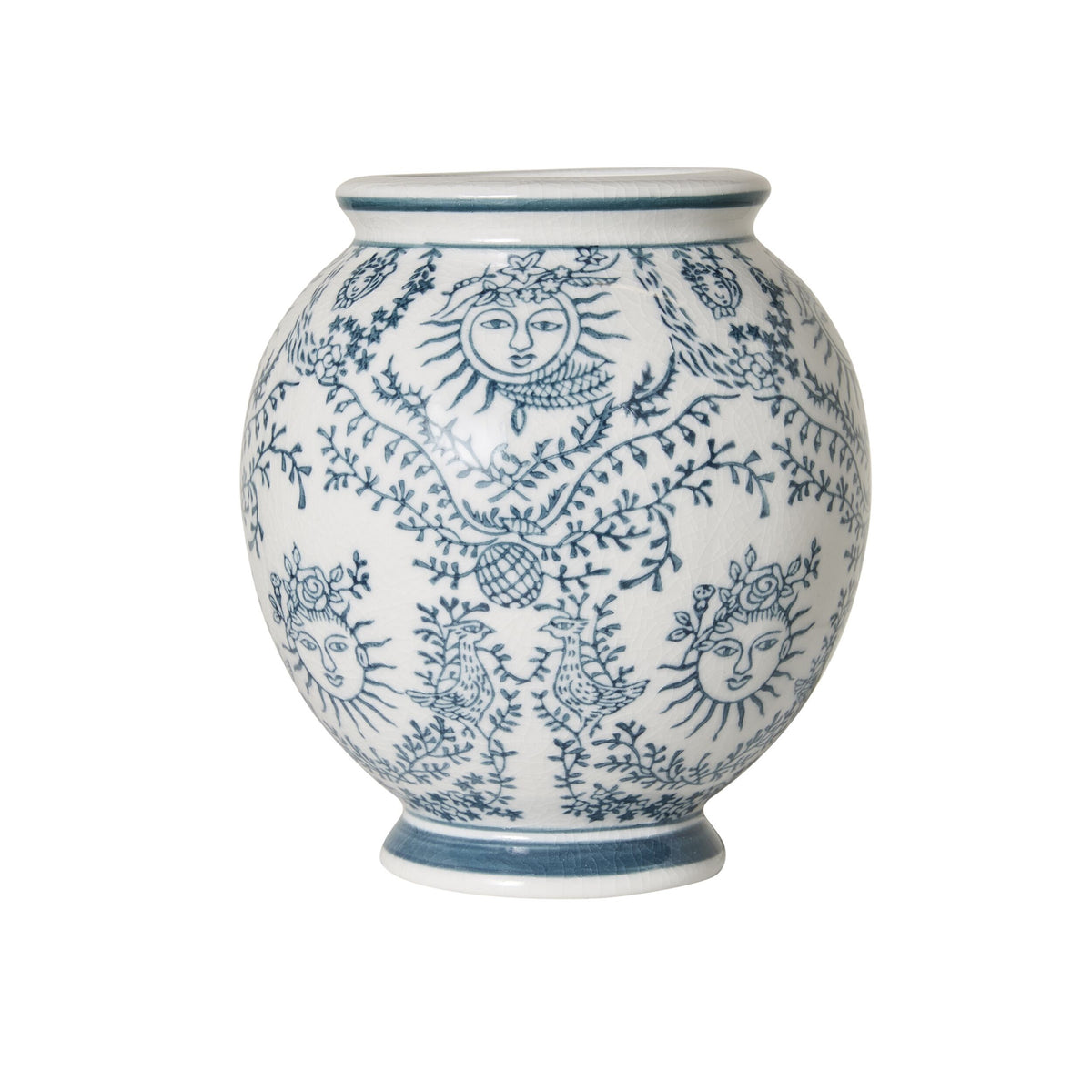 Celestial Porcelain Round Vase