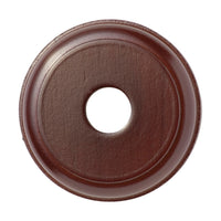 5430 Switch Socket Block Traditional Round Single Cedar D90mm