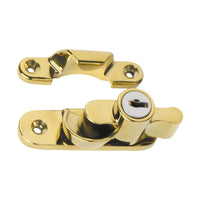 1606 Sash Fastener Locking Zinc Alloy Anti-tarnish Brass L64xW20mm