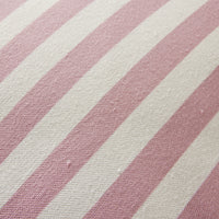 Aruba Scallop Edge Stripe Blush Pink Cushion 45x45cm