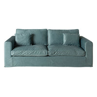 Huxley 3.5 Seater Luxe Velvet Sofa Sage Green Custom C-005