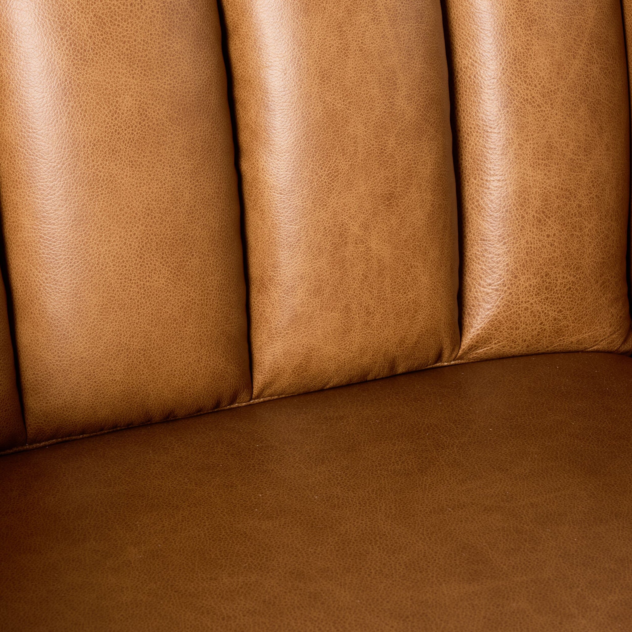Stitch Leather Armchair Dakota Saddle