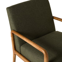Hayes Occasional Chair Dark Green Weave