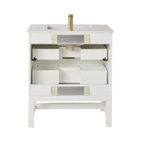 Lennox Single Vanity White 790mm