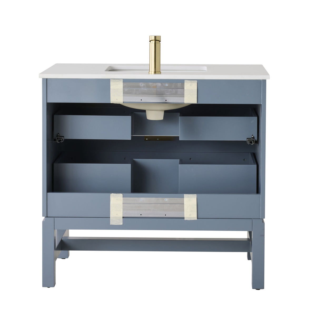 Lennox Single Vanity Slate Blue 940mm