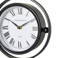 Iron Sphere Mantle Clock 20x8x22.5cm