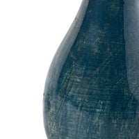 Lagoon Wooden Table Lamp Blue Wash Base Only 13x29cm