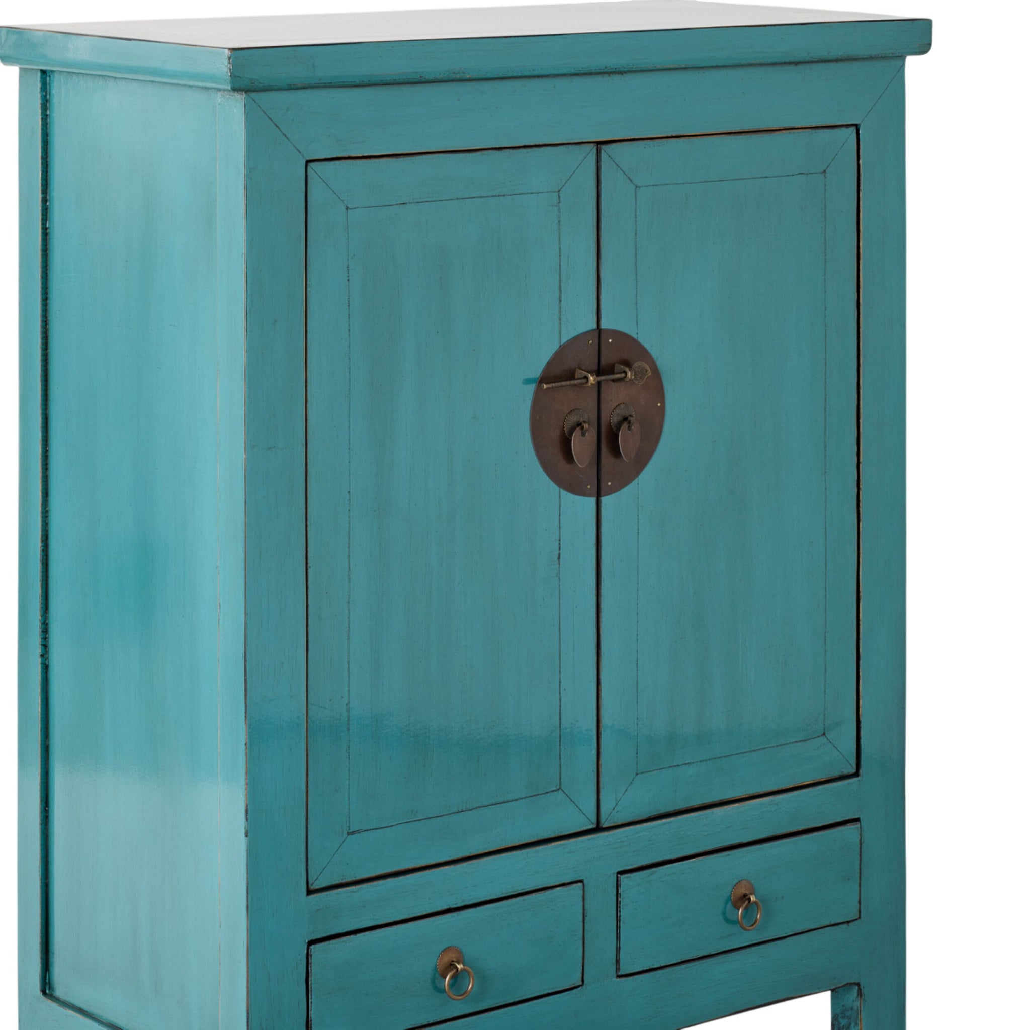 Sansha 2 Door & 2 Drawer Sideboard Turquoise