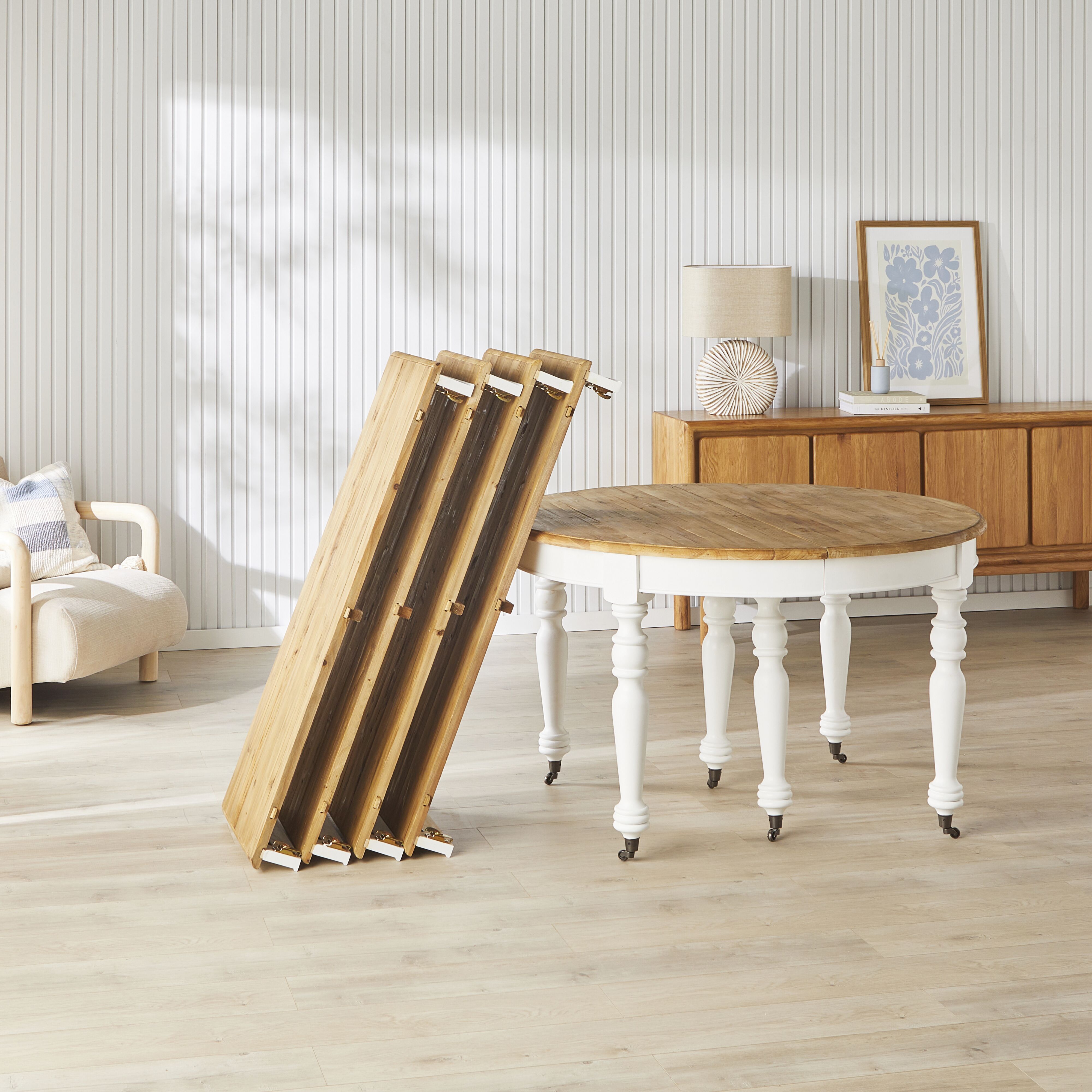 Annalise Extension Dining Table White – Early Settler Australia