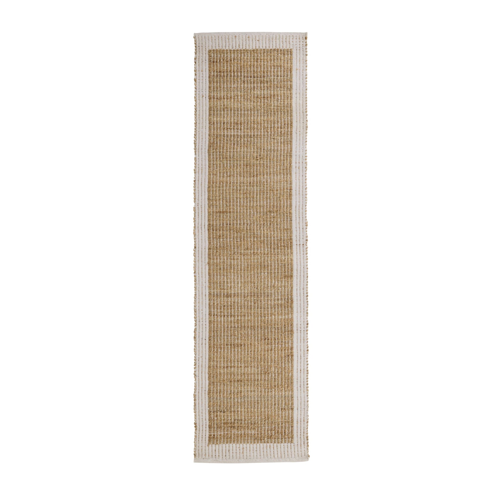 Alhambra Border Jute Runner Wheat 80x300cm