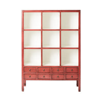 Sansha Pigeon Hole Bookcase Cherry