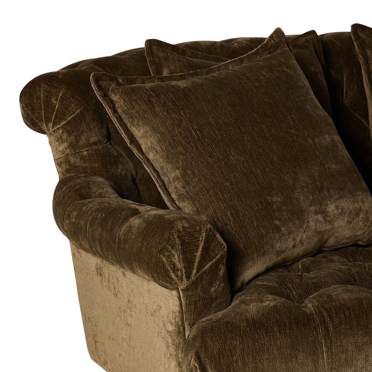Ariane 3 Seater Sofa Khaki Green