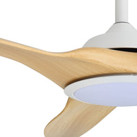 Harbour 162cm Indoor DC Fan - White with Natural ABS Blades