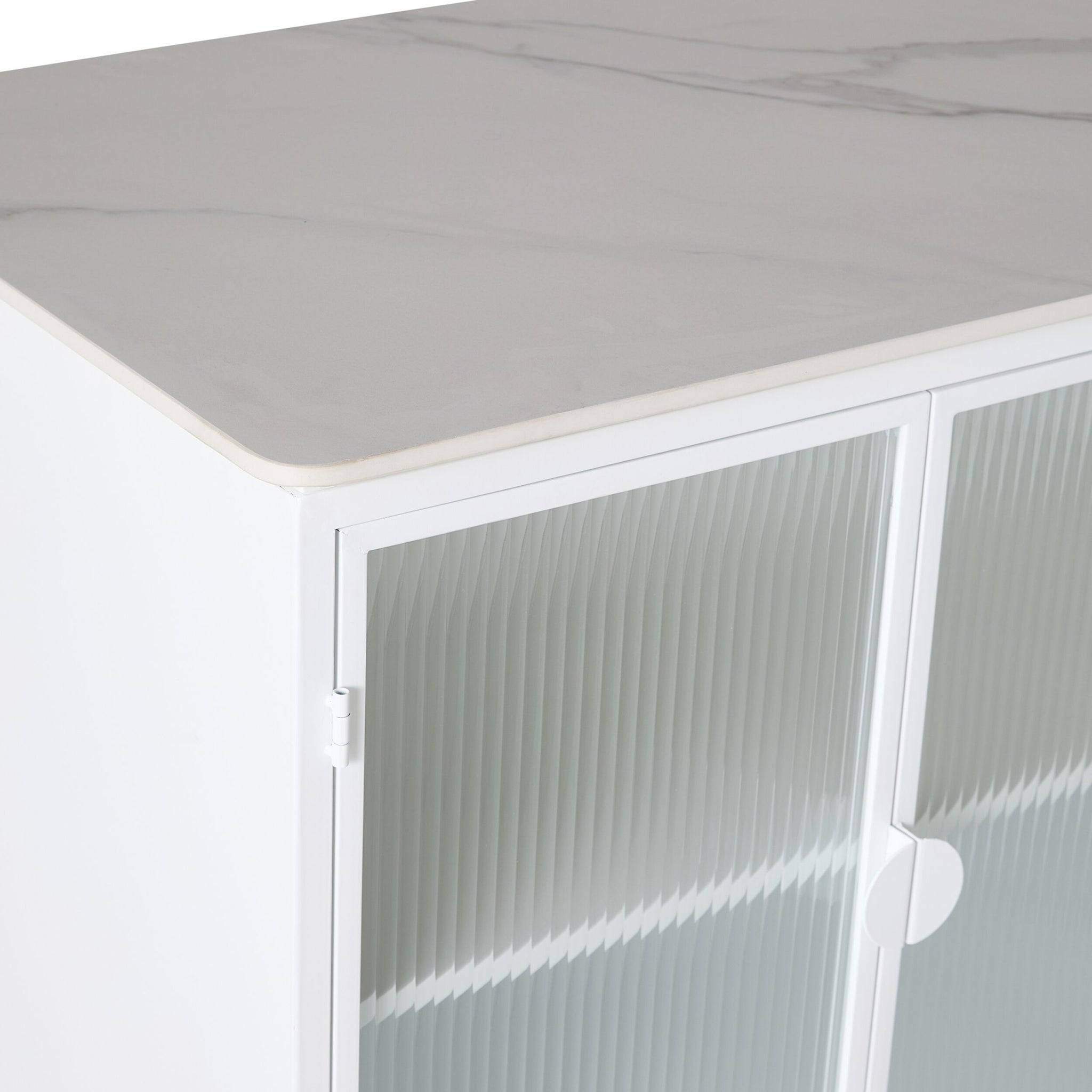 Nero Kitchen Island Bench White 150cm