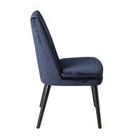 Aura Velvet Dining Chair Indigo Blue