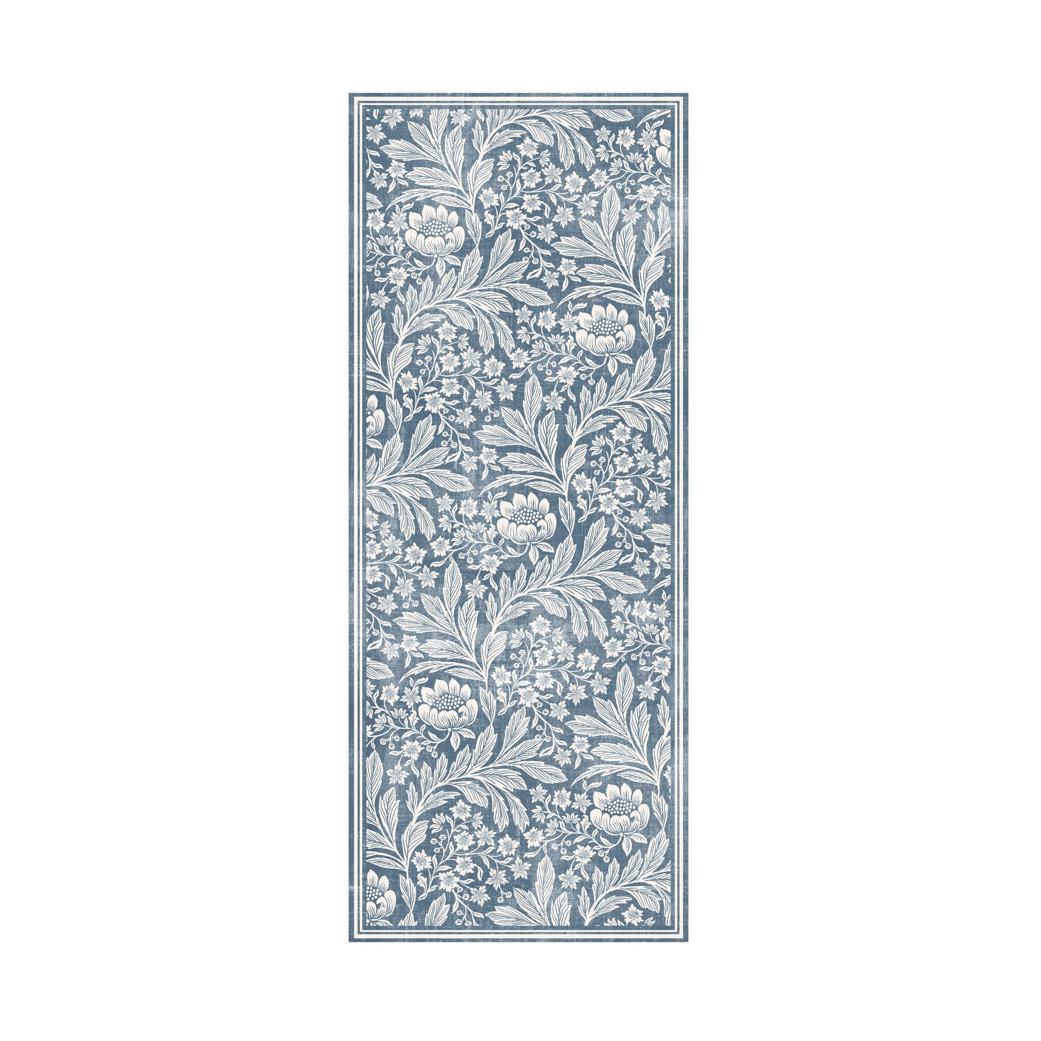 Florentine Silky Soft Washable Runner Blue 80x200cm