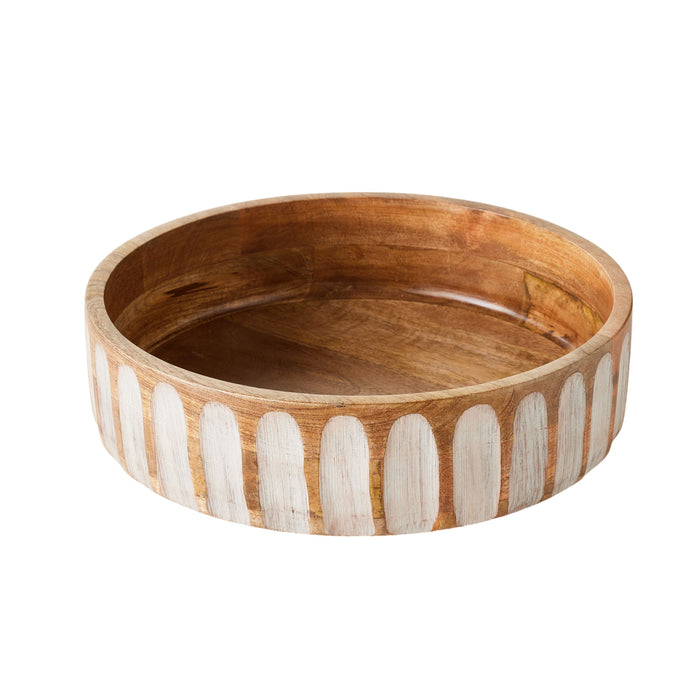 Moana Salad Bowl White 35x35x12cm