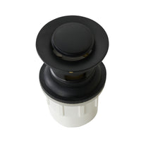 Camden Pop Up Waste Universal 32/40 x 80mm with Overflow Matte Black