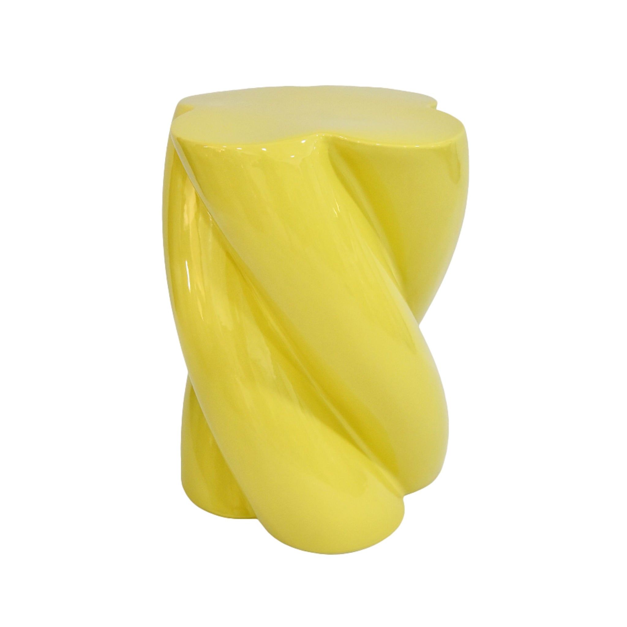 Swirl Stool Butter Yellow