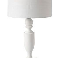 Livia White Resin Table Lamp 49cm