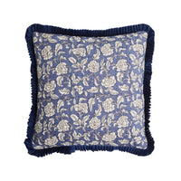 Tansy Navy Square Cushion 45x45cm