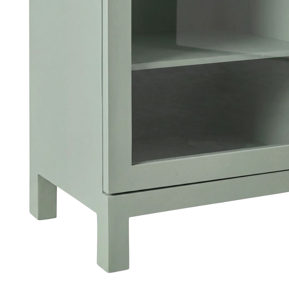 Paige Curved Display Cabinet Sage