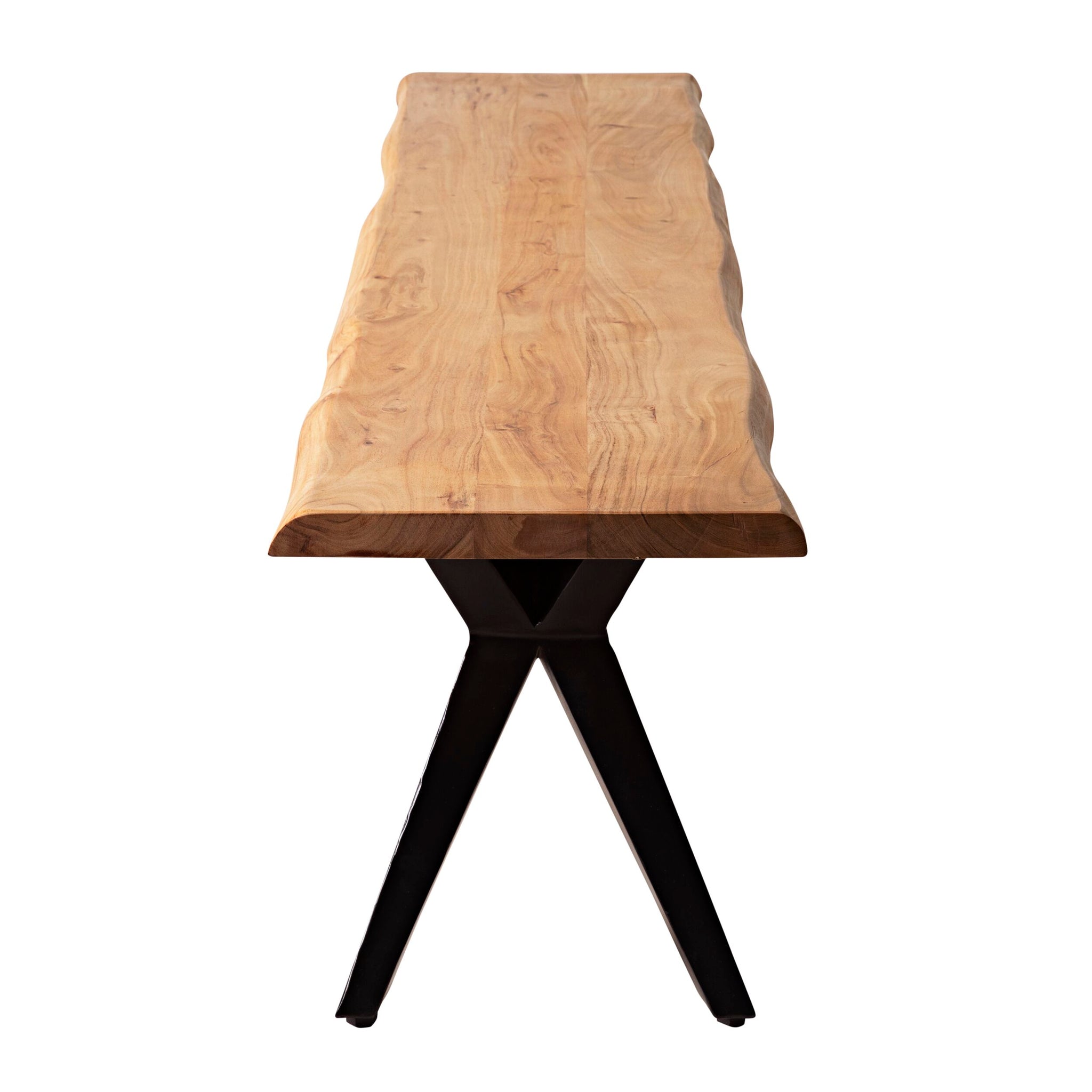 River Live Edge Timber Dining Bench 200cm