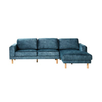 Finch 3 Seater RHS Chaise Haven Denim