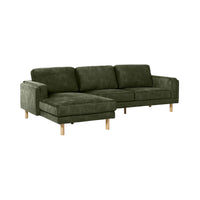 Finch 3 Seater LHS Chaise Haven Fennel