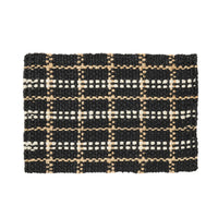 Panama Check Jute Doormat 60x90cm
